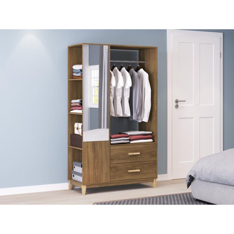 Closet com Espelho 1050x1800x450 Mm - Movelbento - Closet